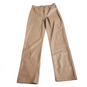 Abercrombie & Fitch The 90s Straight Ultra High Rise Faux Leather Size 30/10L